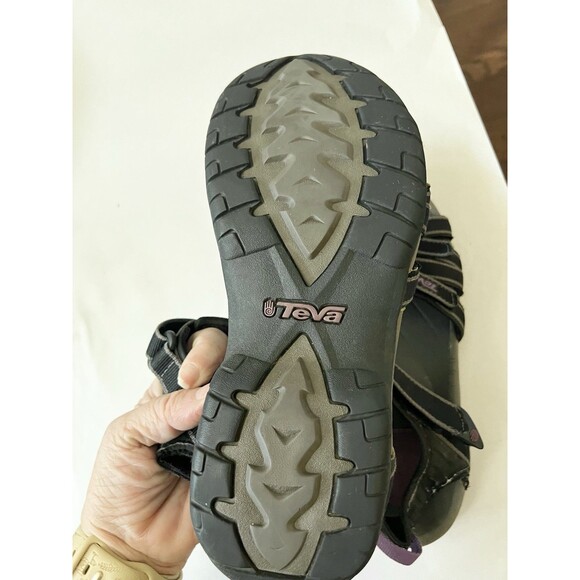 Teva Tirra Sport Sandals Adjustable Straps Black Size US 9 EU 40 Hiking Outdoor - Picture 5 of 8